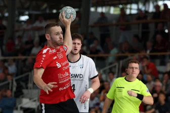 HC Glauchau/Meerane und seine Strafwurf-Experten: Tim Drechsel und Jannes Kreutz wechseln sich ab - Tim Drechsel vom HC Glauchau/Meerane hat sieben von acht Strafwurf-Versuchen verwandelt.