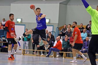 HC Glauchau/Meerane: Warum die Auftritte in der Handball-Regionalliga an eine Achterbahnfahrt erinnern - Sebastian Poppitz führt mit 72 Treffern die interne Torschützenliste des HC Glauchau/Meerane an.