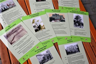 Heimatgeschichte in Garnsdorf: Wie aus dem ersten Schulhaus die Wichtelburg wurde - Ein Überblick über die ersten historischen Tafeln für Auerswalde und Garnsdorf. Weitere sollen folgen. 