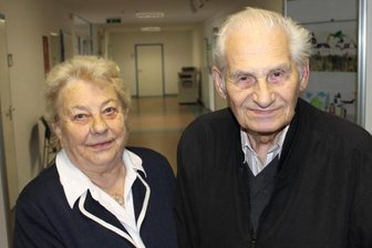 Heimathistoriker bereichern Bestände des Kreisarchivs - Annelies und Gunther Borack aus Schwarzenberg am 2. September 2013 am Rande einer Veranstaltung im Rathaus Schwarzenberg im Vorfeld des Tages der Sachsen, für den die Stadt in jenem Jahr Gastgeber war. 