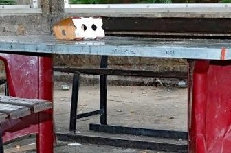 Heimatverein verärgert über Müll im Bürgerpark - Überreste einer Feier im Pavillon des Bürgerparks.