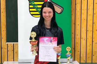Heinsdorfer Tischtennisspielerin gewinnt Damen-Landesmeisterschaften in Döbeln - Lea Riedel aus Heinsdorf holte bei den Landesmeisterschaften in Döbeln den Titel.