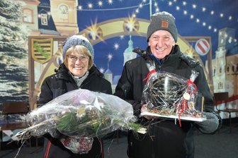 Klaus Müller und Petra Müller sind mit dem Kniebügel ausgezeichnet worden.