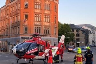 Heli-Einsatz nach Unfall beim Grillen - Beim Transport eines Verletzten kam am Samstag dieser Rettungshubschrauber zum Einsatz.