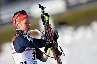Herrmann-Wick bei schwedischem Doppelsieg 15. im Einzel - Nawrath/Schneider laufen Mixed - Denise Herrmann-Wick schoss ein paar Fehler zu viel.