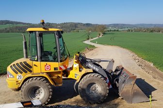 Hier entsteht ein neues Teilstück für den Elsterradweg im Vogtland - Zwischen Taltitz Neue Welt und der Talsperre Pirk laufen die Arbeiten am neuen Abschnitt des Radweges.