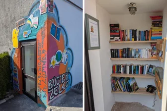 Hier kann Lektüre getauscht werden: Neue „Bücherzelle“ in Schlegel bei Hainichen macht auch optisch etwas her - Der neue Ort zum Büchertauschen von außen und innen.