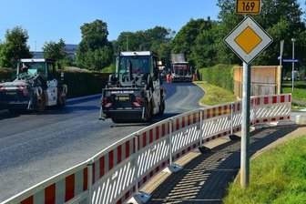 Hier wird in Mittelsachsen gebaut - In Frankenberg bekommt die B 169 im Stadtgebiet eine neue Fahrbahn. Derzeit ist der Abschnitt zwischen Merzdorfer Straße und Schlangenbrücke gesperrt. 