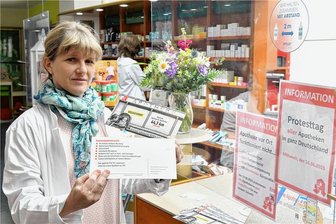 Hilferuf an die Politik: Freiberger Apotheken streiken am kommenden Mittwoch - Die Inhaberin der Freiberger St. Marien-Apotheke an der Untergasse in Freiberg, Dr. Anke Tanneberger, schließt sich kommenden Mittwoch dem deutschlandweiten Streik an. 