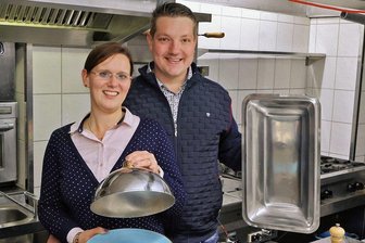 Hilferuf aus der Glauchauer "Erbschänke": Engpass in der Küche - Aline und Benny Treiber in der "Erbschänke". 