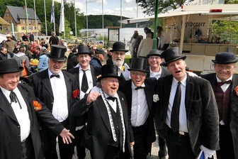 Himmelfahrt rund um Mittweida: Die Talsperre Kriebstein lockt - Diese klassische Männertagsrunde machte schon vor ein paar Jahren zu Himmelfahrt an der Talsperre Kriebstein Station.