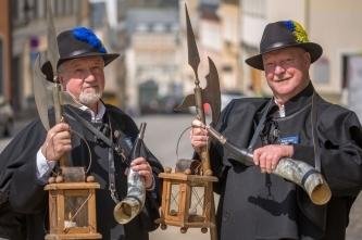Himmlische Zahlenspiele zur Nacht - Rainer Eckel (links) und Dieter Frank. 