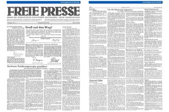 Historische Ausgabe: Die erste "Freie Presse" -