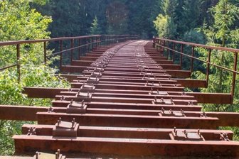Historische Fuchsbrunnbrücke steht vor Rettung - Nach dem Krieg wurden die Schienen von der Fuchsbrunnbrücke entfernt und sie konnte nicht mehr genutzt werden. 