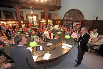 Historische Schätze ziehen um - Ratsschulbibliothek Zwickau vor größtem Umzug ihrer Geschichte - Der historische Lesesaal der Ratsschulbibliothek wird für Veranstaltungen genutzt.