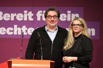 „Historische Schwäche der CDU“: Sachsens Linke will auf Parteitag über Haltung zum Haushalt reden und neue Spitze wählen - Standen fünfeinhalb Jahre zusammen an der Spitze der sächsischen Linken: Stefan Hartmann und Susanne Schaper.