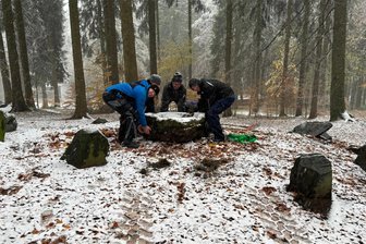 Historischen Griebenherd bekommt neuen Standort im Schönecker Stadtpark - Der historische Griebenherd an seinem neuen Standort im Schönecker Stadtpark.