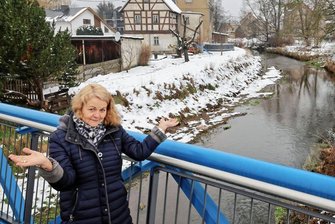 Hochwasserschutz: Warum es am Lungwitzbach Frust gibt - Margret Mann aus Niederlungwitz beklagt den Stillstand in puncto Hochwasserschutz.