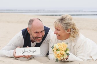 Hochzeitspanne auf Usedom mit Happy End für Liebespaar aus Sachsen - Gaben sich auf Usedom das Ja-Wort: Mandy Liebers und Jens Mischnik aus dem Landkreis Leipzig.