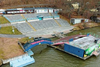 Hoffnung auf Fördergeld für Gaststättenneubau an der Seebühne in Kriebstein - An der Seebühne könnte eine neue Gaststätte gebaut werden, wenn der Kriebsteiner Gemeinderat zustimmt. 