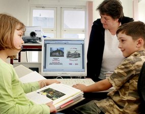 Arbeit an der Schulchronik