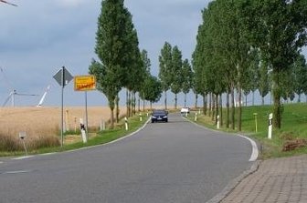 Hofgraben wegen Bauarbeiten voll gesperrt - Der Hofgraben am Ortsausgang von Hohndorf.