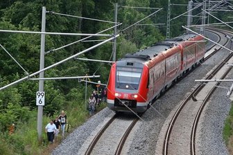 Die etwa 70 Reisenden, die sich im Zug befanden, mussten nach dem Unglück aussteigen und wurden mit einem Bus nach Hohenstein-Ernstthal gebracht.
