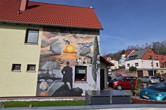 Hohenstein-Ernstthal: Graffiti im Visier des Fotoclubs - Von Graffiti-Künstler Tasso stammt dieses Bild an der Dresdner Straße in Hohenstein-Ernstthal.