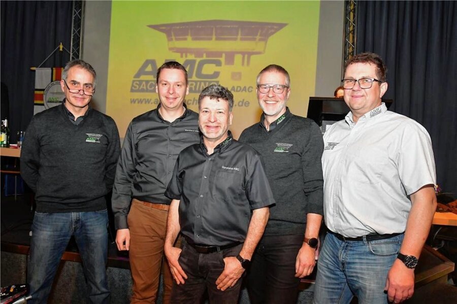 Neuer AMC-Vorstand mit Torsten Meiner, Martin Planert, Olsen Hänel, Gerd Lapat und Uwe Liebschner (von links).