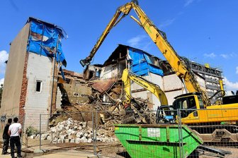 Hotel "Stadt Chemnitz": Abbruch hat begonnen -