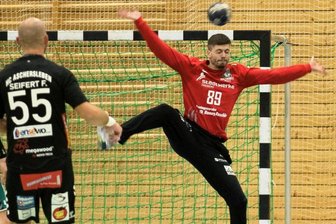 HSG-Coach: Es reicht noch nicht - Pascal-Maxim Naumann stand erstmals in der Startformation der Dachse. Der 19-Jährige zeigte vor allem in der ersten Hälfte viele starke Paraden. 