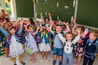 Hurra - Wir sind endlich Schulkinder! -