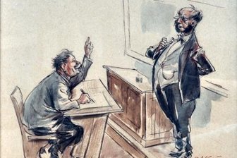 Treffender Humor, oft auch sehr spitzzüngig, ist charakteristisch für die Zeichnungen von Walter Krauß. Vor allem seine Neujahrskarten zierte er damit.