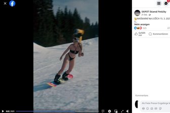 Im Bikini den Skihang hinab: Das ist die „heißeste“ Abfahrt im Erzgebirge - Knapp bekleidet den Skihang im Erzgebirge hinunter: Mit einem Video von einer Snowboard-Fahrerin im Bikini sorgt das Team des Skipots in Potůčky jetzt im Netz für Aufsehen.