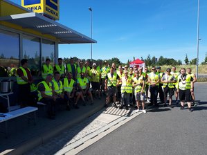 Im Edeka-Großlager wird drei Tage lang gestreikt -