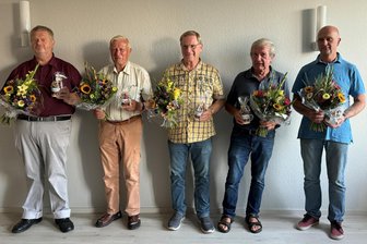 Im Gemeinderat Striegistal tritt eine neue Generation an - Fünf der sieben Aussteiger aus dem Gemeinderat: Jürgen Harzbecher, Richard Wiesner, Eckehardt Quandt, Reinhard Volkmann und Sven-Uwe Kampik (v. l.). Auch Elke Schrell und Vivian Fiedler hören auf.