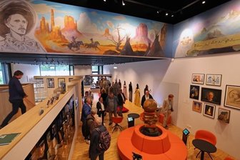 Im Neubau steckt mehr als ein Depot - Blick in den Ausstellungsraum des Anbaus, der bei den ersten Besuchern gut ankam.