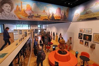 Im Neubau steckt mehr als ein Depot - Blick in den Ausstellungsraum des Anbaus, der bei den ersten Besuchern gut ankam.