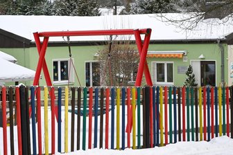 Immer weniger Kinder: Chemnitz will schon wieder 1000 Kita-Plätze abbauen - Diese Kita im Chemnitzer Stadtteil Glösa soll nach den Plänen des Rathauses schon bald geschlossen werden.