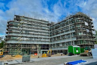 In drei Wochen steht der Einzug an - Der neue Firmensitz der Gebäude- und Grundstücksgesellschaft Zwickau (GGZ).