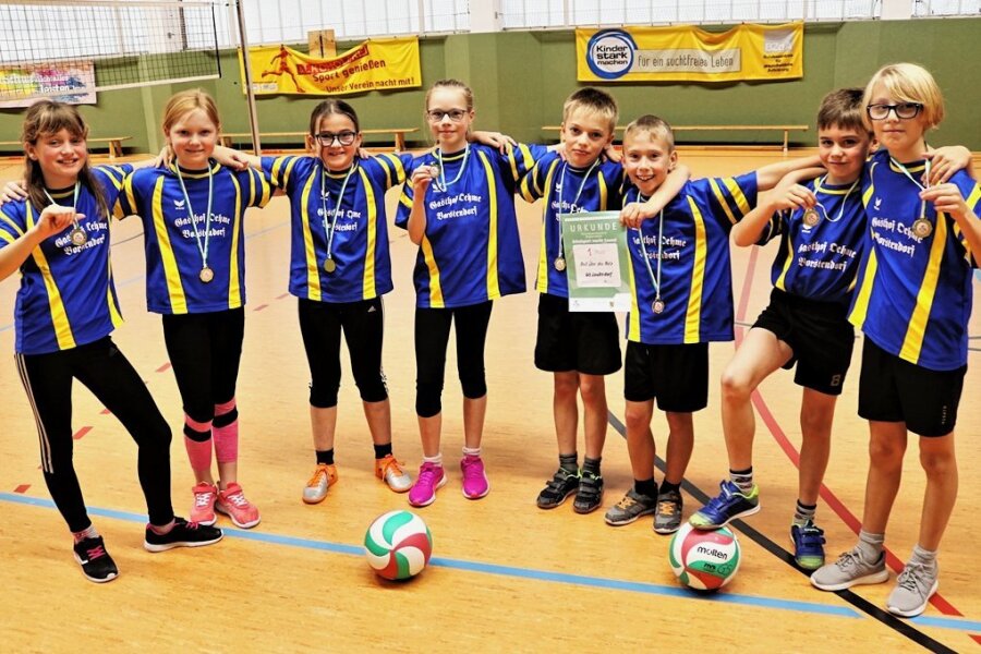 in Flöha kämpfen 40 Kinder um Punkte - Die Mannschaft der Grundschule Leubsdorf gewann das Turnier in Eppendorf. 