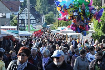 In Garbisdorf steigt der 21. Kunst- und Bauernmarkt - Der Kunst- und Bauernmarkt Göpfersdorf zog bei früheren Auflagen wie hier 2011 Tausende Menschen an.