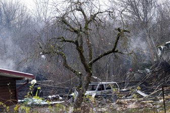 In Leipzig gestartet, in Litauen verunglückt: Das ist jetzt über den Absturz der DHL-Maschine bekannt - Die Absturzstelle nahe Vilnius am 25. November.