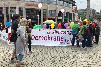 Inklusionsfest in Plauen: Protest gegen Neonazi-Kundgebung -