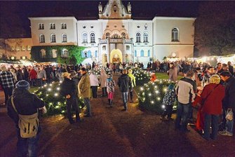 Innenstadt in Waldenburg: Erst "Bürokratisches Monster" macht Öffnung der Geschäfte an Sonntagen möglich - Das Schloss in Waldeburg lädt zum Adventszauber ein. Die Innenstadthändler öffnen am ersten und dritten Sonntag im Advent.