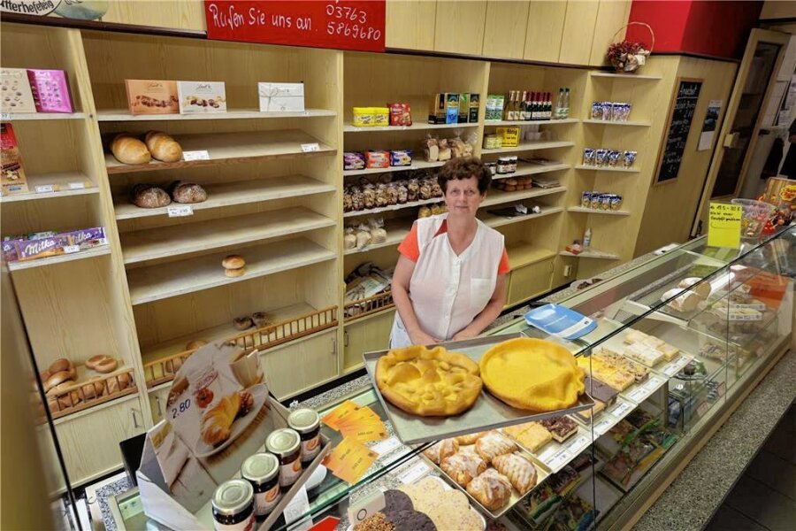 Ist das Schicksal des City-Cafés in Glauchau schon besiegelt? - Kerstin Zentzsch in ihrer Bäckerei an der Schlossstraße in Glauchau.