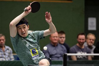 Ist der TTC Sachsenring Hohenstein-Ernstthal in der 2. Tischtennis-Bundesliga jetzt zum Siegen verdammt? - Hsin-Yang Li hat bisher alle seine zehn Einzel für den TTC Sachsenring gewonnen.