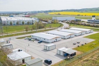 Jahnsdorf klagt nun gegen Landratsamt - Das Containerdorf im Jahnsdorfer Ortsteil Pfaffenhain. Derzeit leben hier laut Bürgermeister Albrecht Spindler 79 Menschen. 