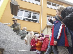 Treppe an der Kita Krümelkiste
