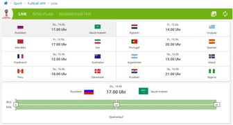 Jetzt im Liveticker: Auftaktspiel zur Fußball-WM Russland - Saudi Arabien -